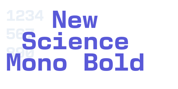 New Science Mono Bold font free