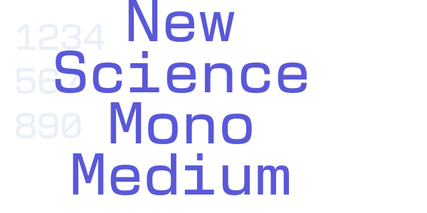 New Science Mono Medium font free