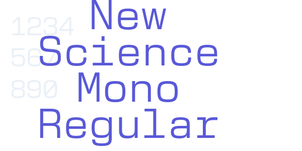 New Science Mono Regular font free