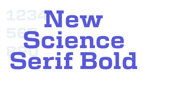 New Science Serif Bold font free