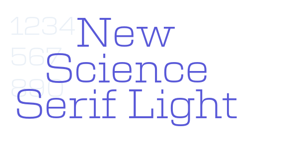 New Science Serif Light font free