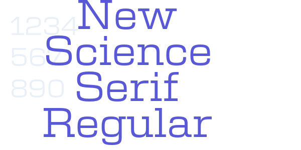 New Science Serif Regular font free