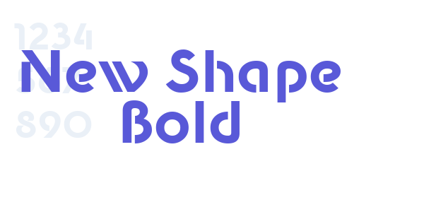 New Shape Bold font free