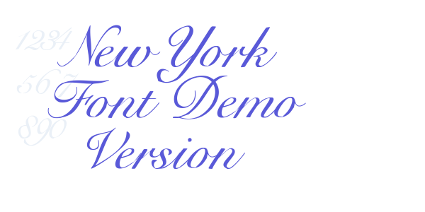 New York Font Demo Version font free