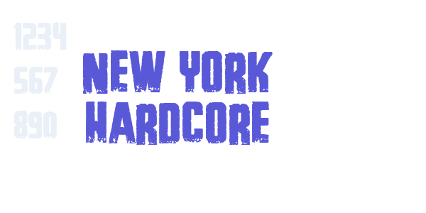 New York Hardcore font free