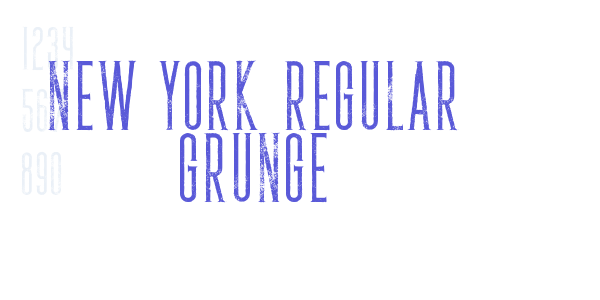 New york Regular Grunge font