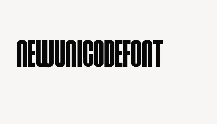 NewUnicodeFont font download