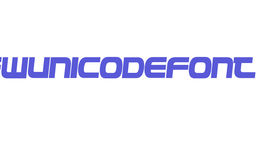 NewUnicodeFont Font