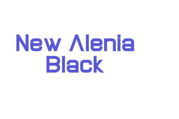 New Alenia Black Font