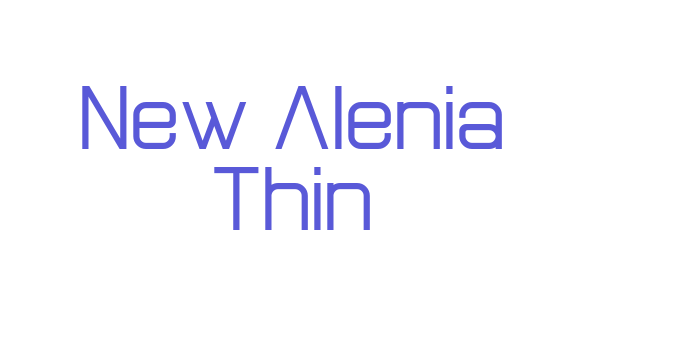 New Alenia Thin Font Download