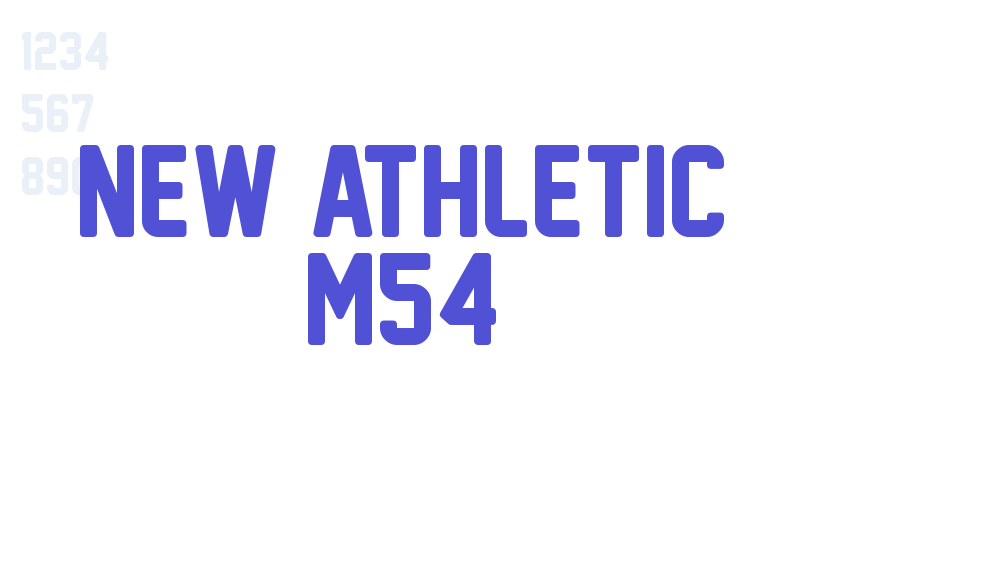 New Athletic M54-font-download