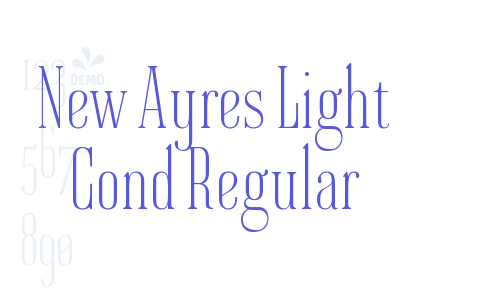 New Ayres Light Cond Regular Font