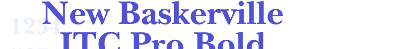 New Baskerville ITC Pro Bold-font