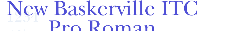 New Baskerville ITC Pro Roman-font