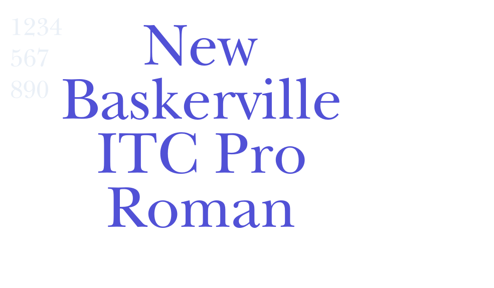 New Baskerville ITC Pro Roman-font-download