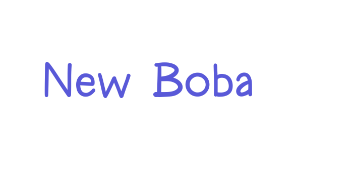 New Boba Font