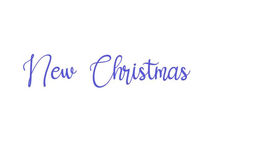 New Christmas Font