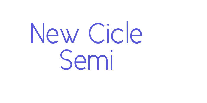 New Cicle Semi Font