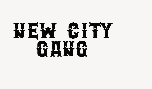 New City Gang Font