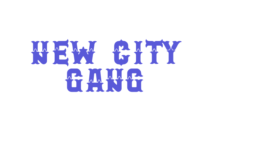 New City Gang Font Download