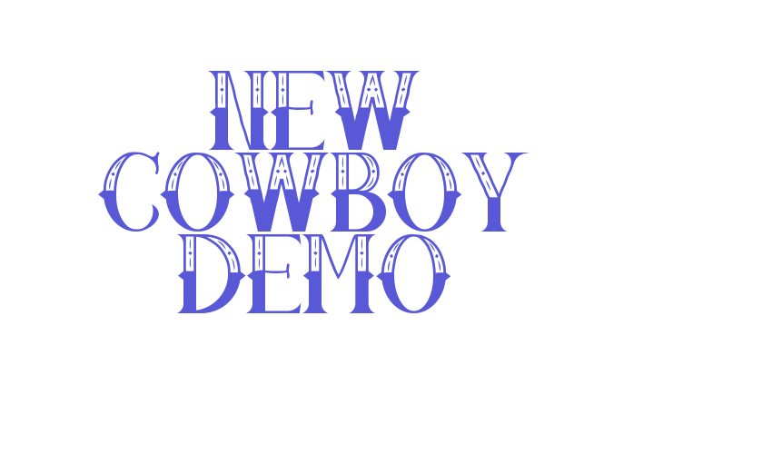 New Cowboy Demo Font Download