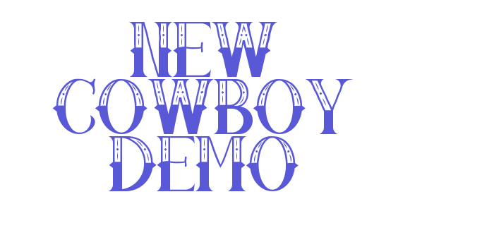 New Cowboy Demo Font Download