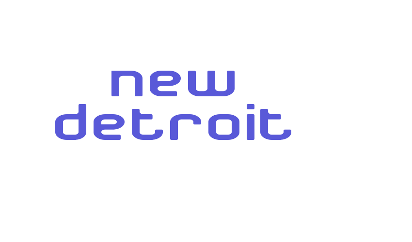 New Detroit Font