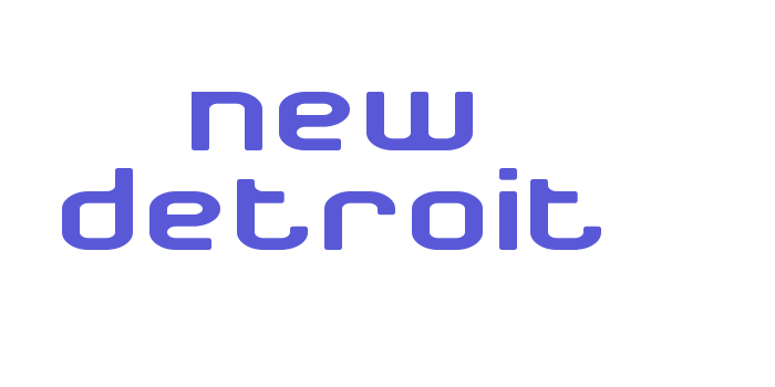 New Detroit Font