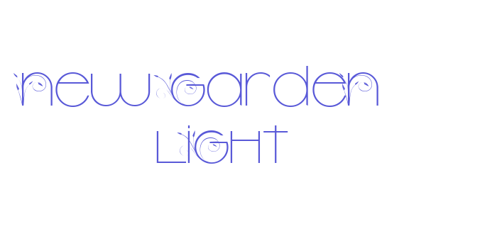 New Garden   Light Font Download