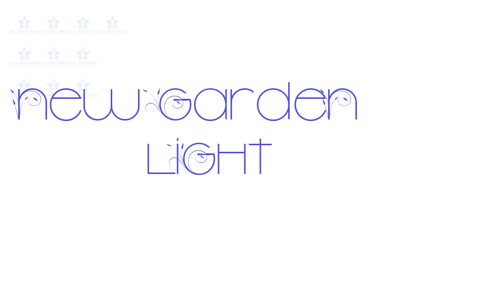 New Garden   Light-font-download