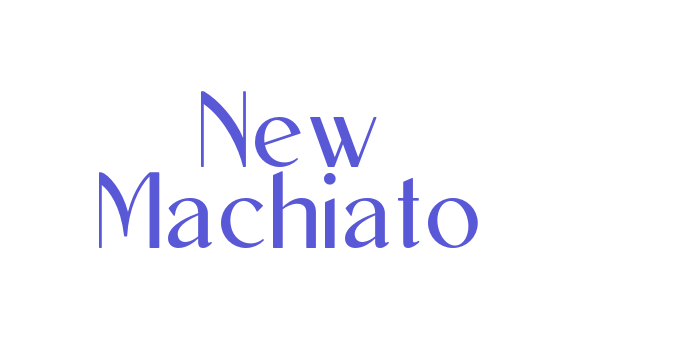 New Machiato Font Download