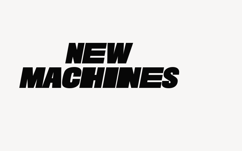 New Machines Font