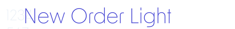 New Order Light-font