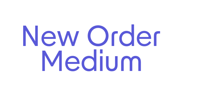 New Order Medium Font Download