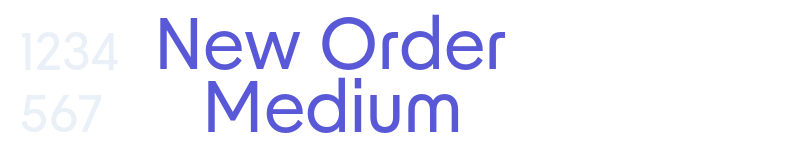 New Order Medium-related font