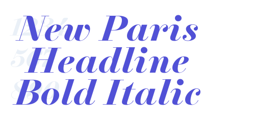 New Paris Headline Bold Italic-font-download