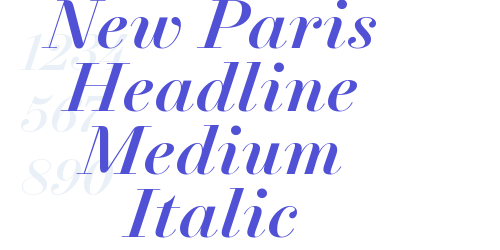 New Paris Headline Medium Italic-font-download