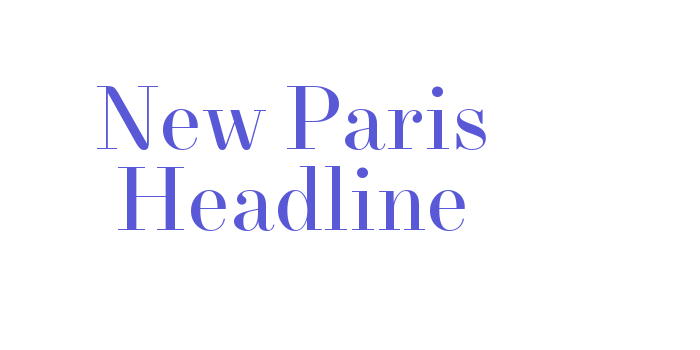 Download New Paris Headline Font