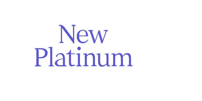 New Platinum Font Download