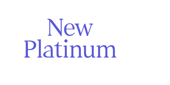 New Platinum Font