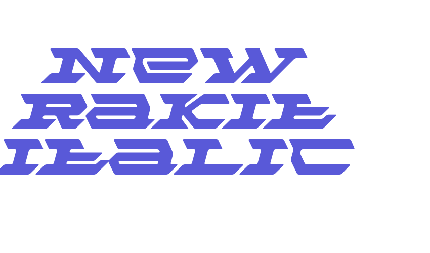 New Rakit Italic Font