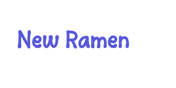 New Ramen Font Download