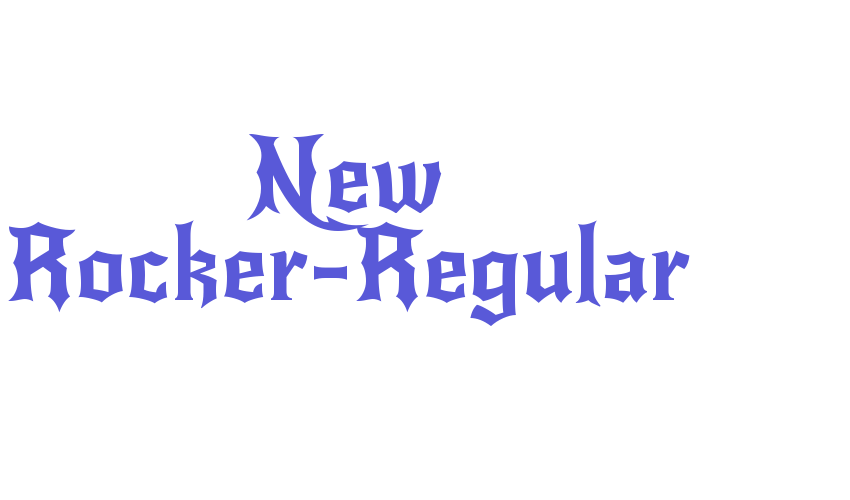 New Rocker-Regular Font