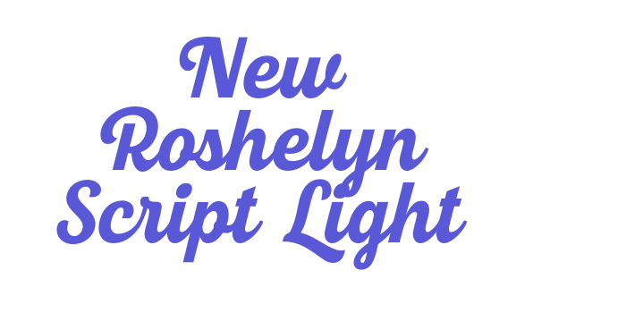 New Roshelyn Script Light Font Download