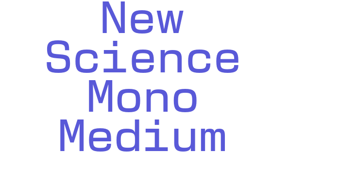 New Science Mono Medium Font Download