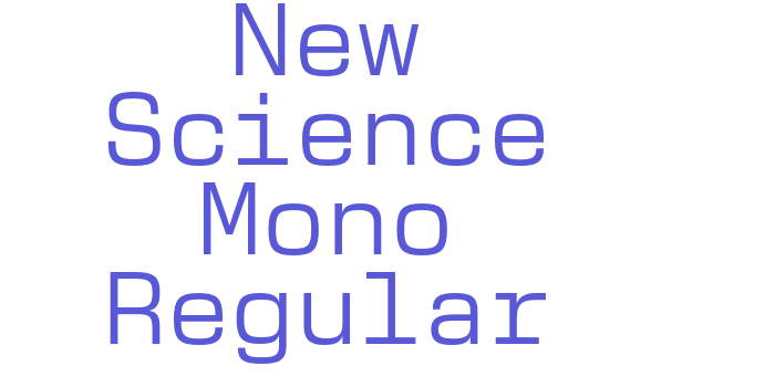 New Science Mono Regular Font Download