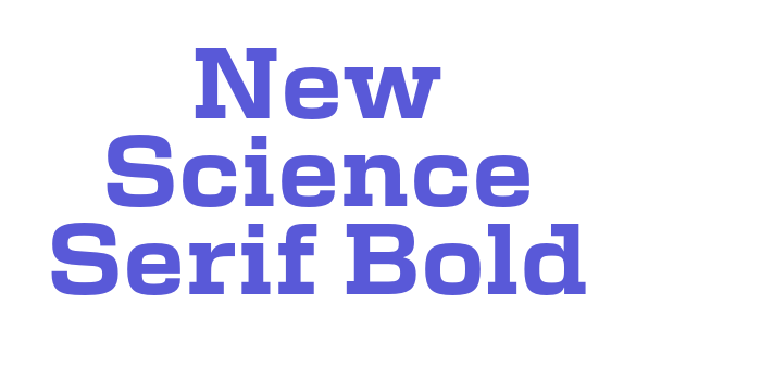 New Science Serif Bold Font Download