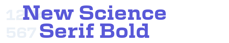 New Science Serif Bold-related font