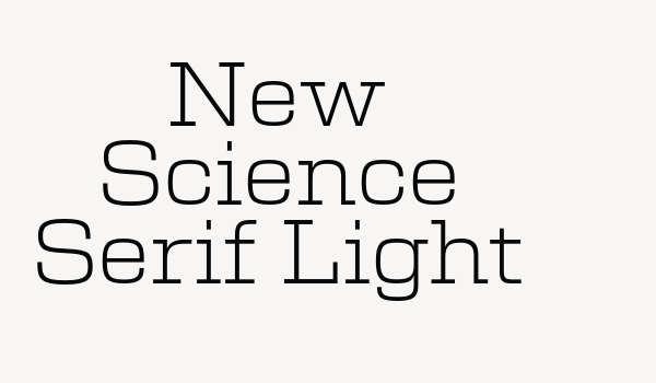 New Science Serif Light Font