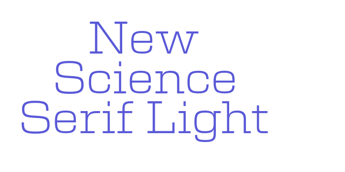 New Science Serif Light Font Download